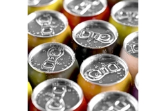 Image Aluminum beverage cans.